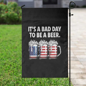 Beer American Flag 4th of July Garden Flag Bad Day to Be A Beer TS14 Print Your Wear