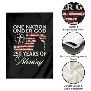 250th Anniversary USA Garden Flag One Nation Under God 250 Years Of Blessing TS14 Print Your Wear