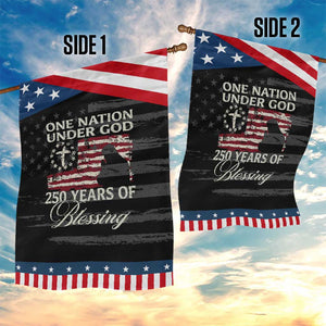 250th Anniversary USA Patriotic Garden Flag One Nation Under God 250 Years Of Blessing TS14 Print Your Wear