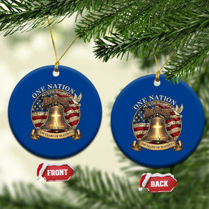 One Nation Under God 250 Years Of Blessing Ceramic Ornament Christian Cross Bald Eagle 4th of July TS14 1pc Blue Print Your Wear