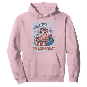 Chill The Fourth Out Hoodie Flamerica Flamingo 4th Of July