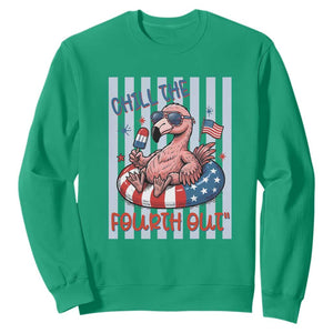 Chill The Fourth Out Sweatshirt Flamerica Flamingo 4th Of July
