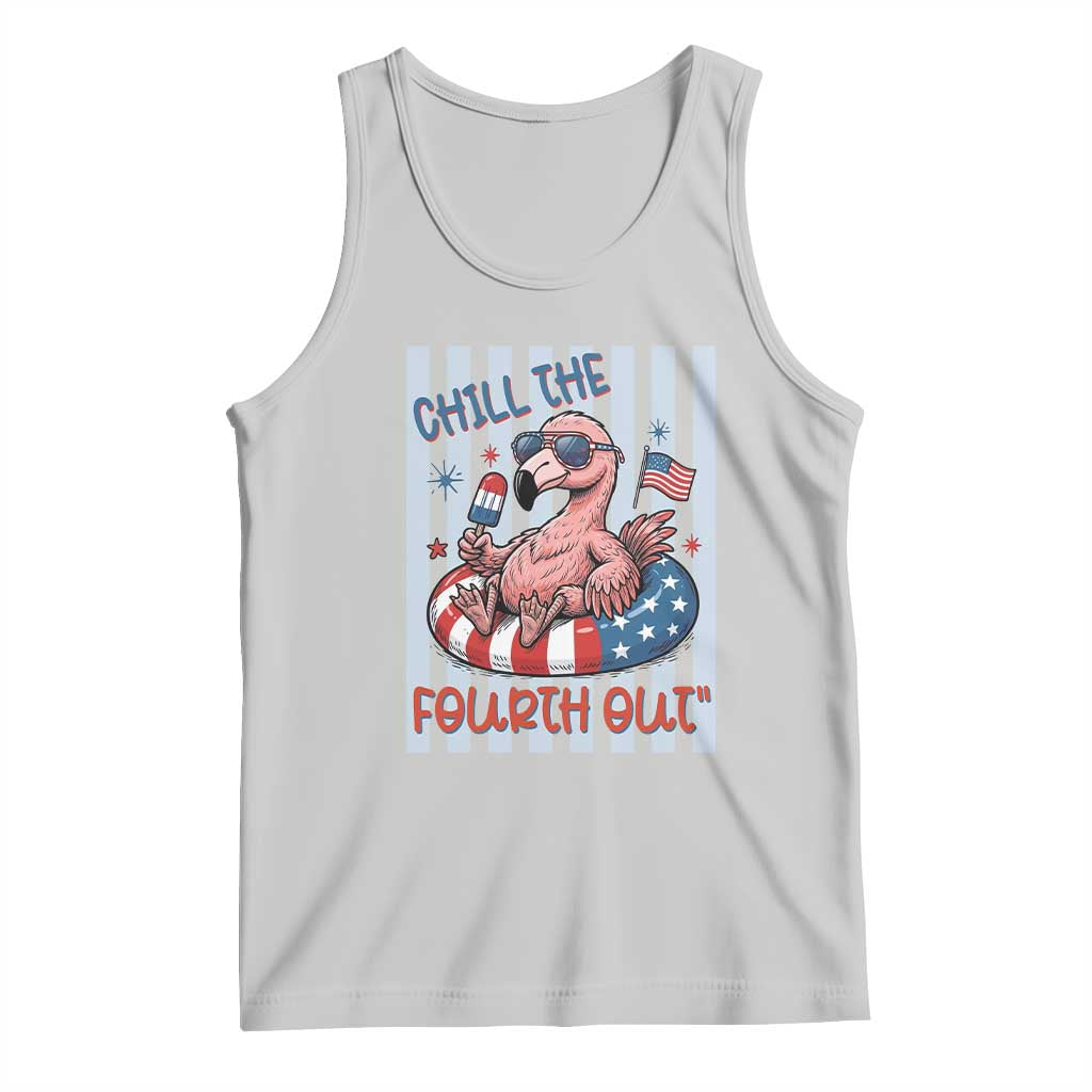 Chill The Fourth Out Tank Top Flamerica Flamingo 4th Of July