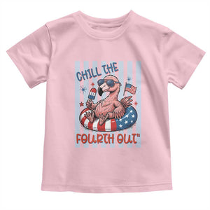 Chill The Fourth Out Toddler T Shirt Flamerica Flamingo 4th Of July