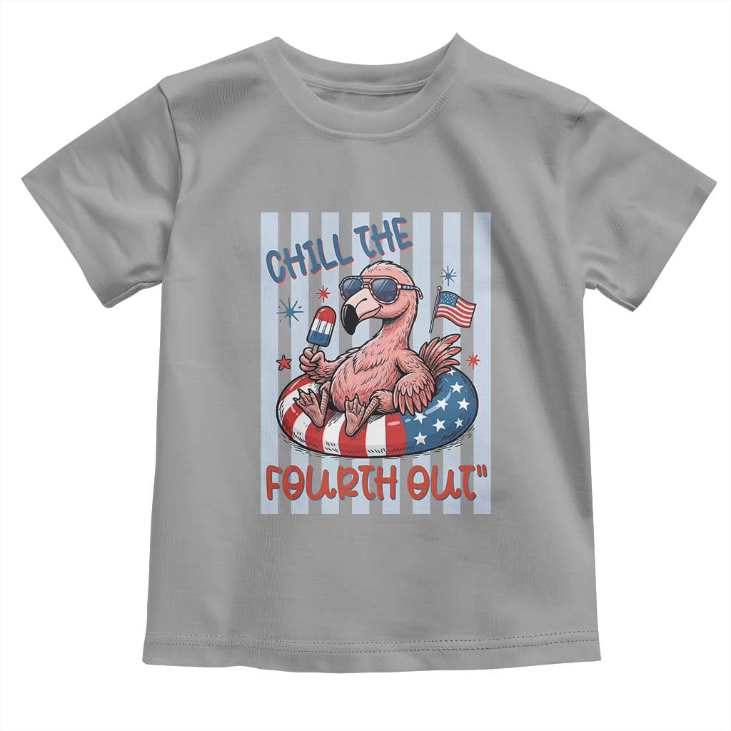 Chill The Fourth Out Toddler T Shirt Flamerica Flamingo 4th Of July