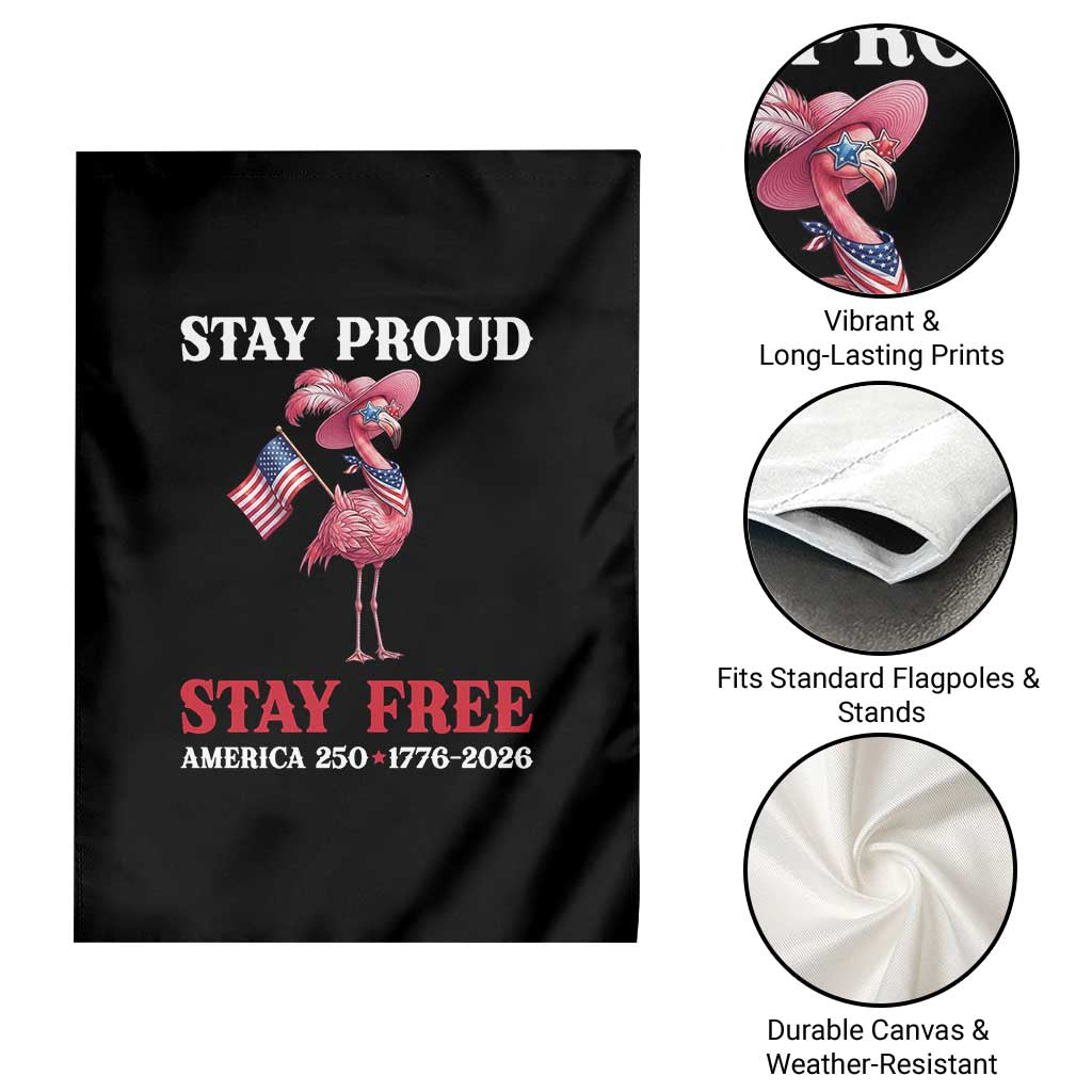 250 Years Anniversary Garden Flag Flamingo 4Th Of July Patriotic USA Independence Flamerica TS14 Print Your Wear