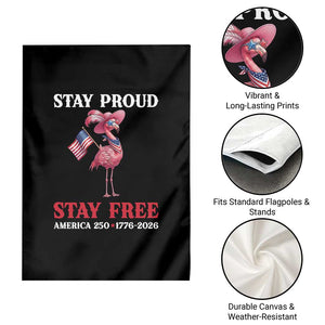 250 Years Anniversary Garden Flag Flamingo 4Th Of July Patriotic USA Independence Flamerica TS14 Print Your Wear
