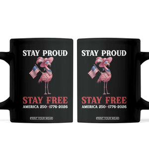 250 Years Anniversary Coffee Mug Flamingo 4Th Of July Patriotic USA Independence Flamerica