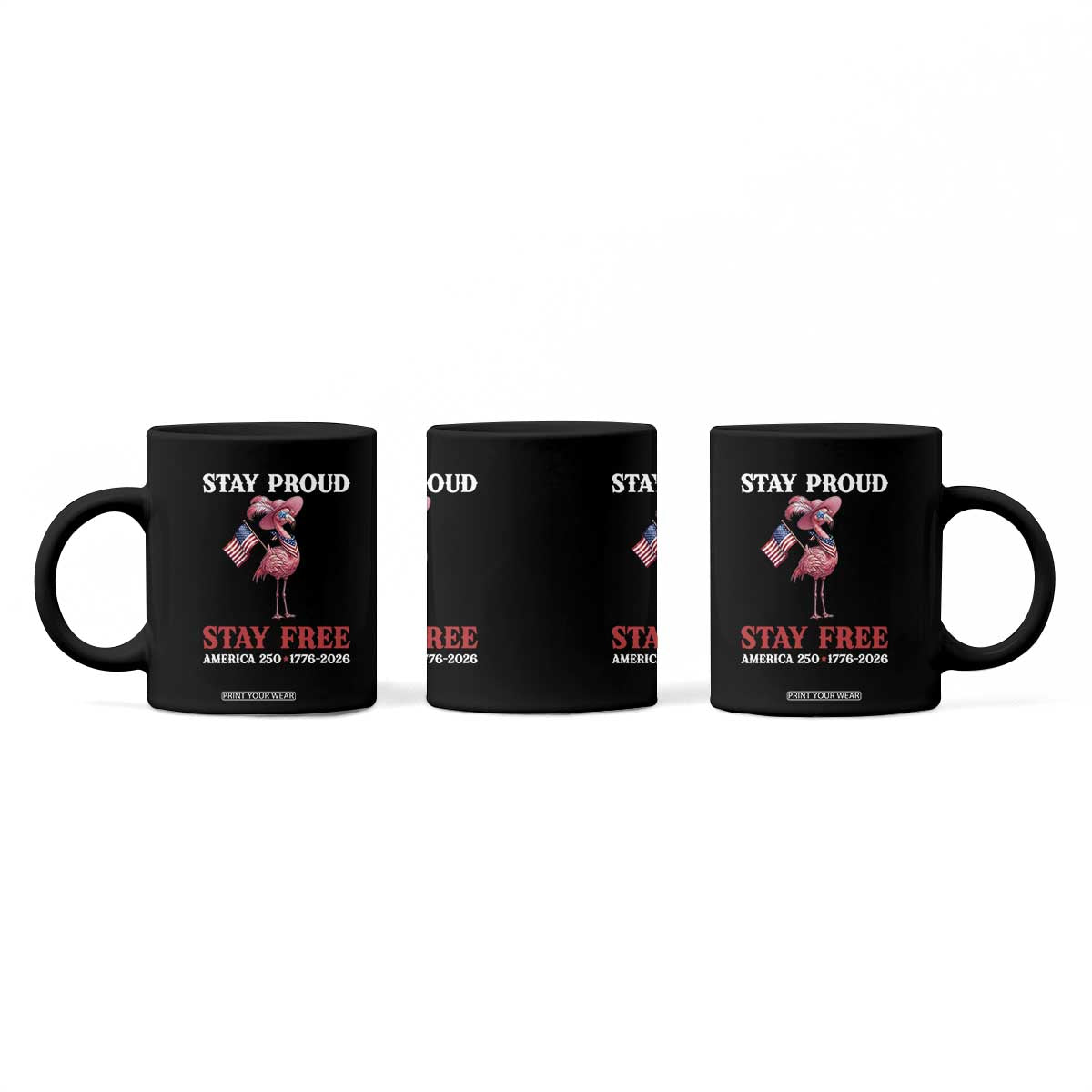 250 Years Anniversary Coffee Mug Flamingo 4Th Of July Patriotic USA Independence Flamerica