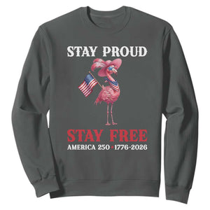 250 Years Anniversary Sweatshirt Flamingo 4Th Of July Patriotic USA Independence Flamerica