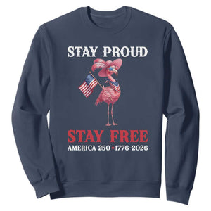 250 Years Anniversary Sweatshirt Flamingo 4Th Of July Patriotic USA Independence Flamerica