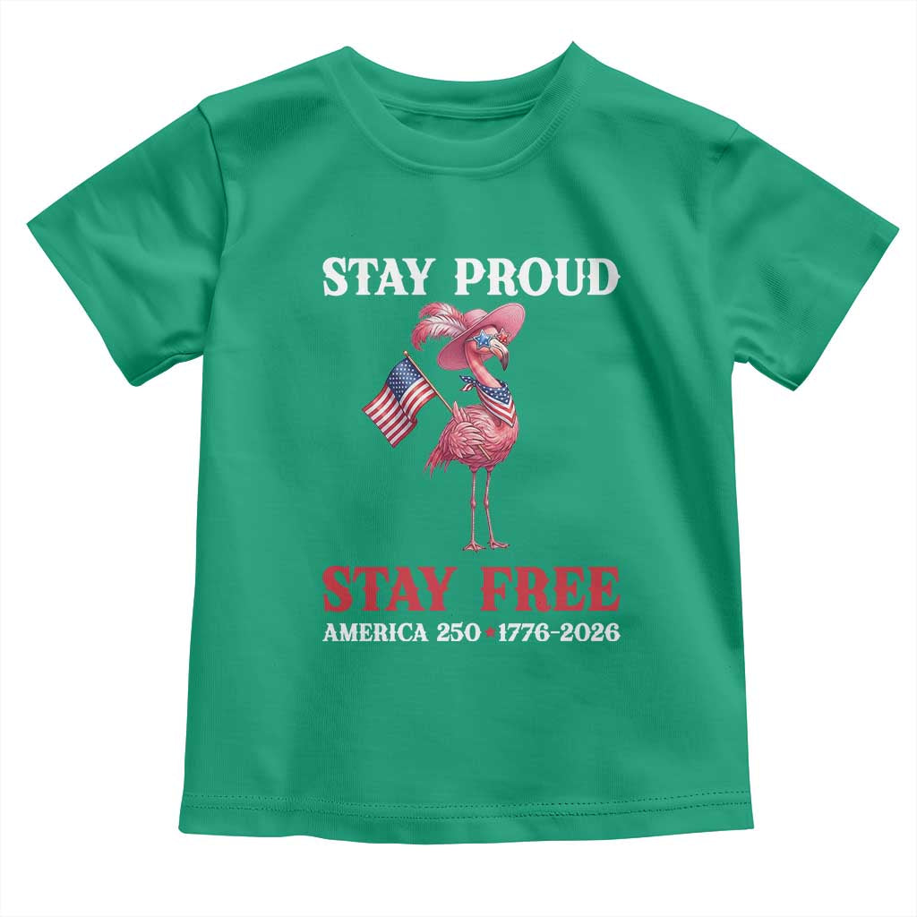 250 Years Anniversary Toddler T Shirt Flamingo 4Th Of July Patriotic USA Independence Flamerica