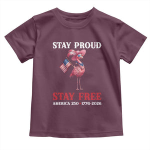 250 Years Anniversary Toddler T Shirt Flamingo 4Th Of July Patriotic USA Independence Flamerica
