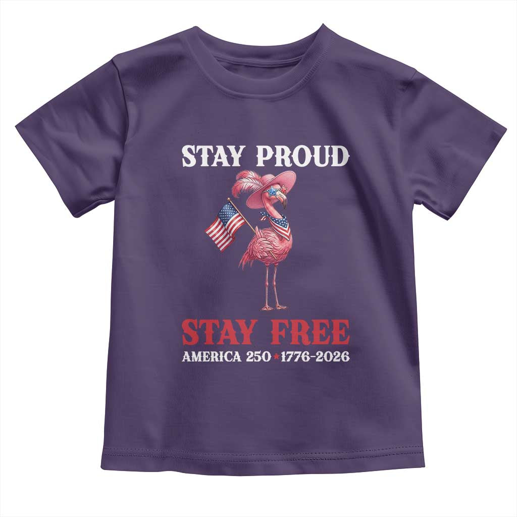 250 Years Anniversary Toddler T Shirt Flamingo 4Th Of July Patriotic USA Independence Flamerica