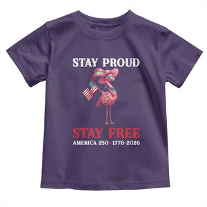 250 Years Anniversary Toddler T Shirt Flamingo 4Th Of July Patriotic USA Independence Flamerica