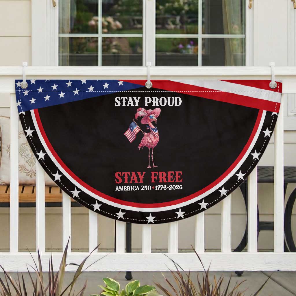 Chill The Fourth Out Patriotic Fan Flag Flamerica Flamingo 4th Of July