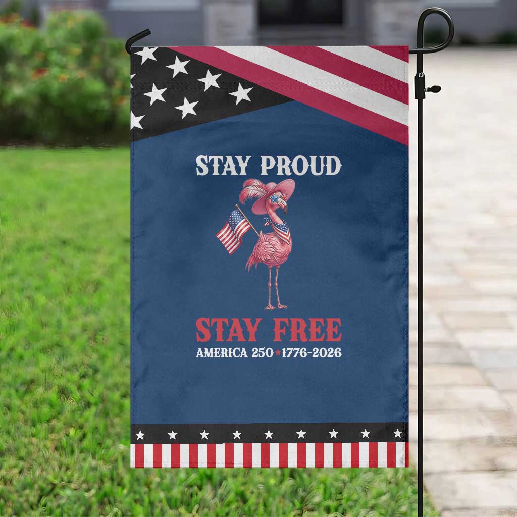 250 Years Anniversary Patriotic Garden Flag Flamingo 4Th Of July USA Independence Flamerica TS14 Classic Blue Black Print Your Wear
