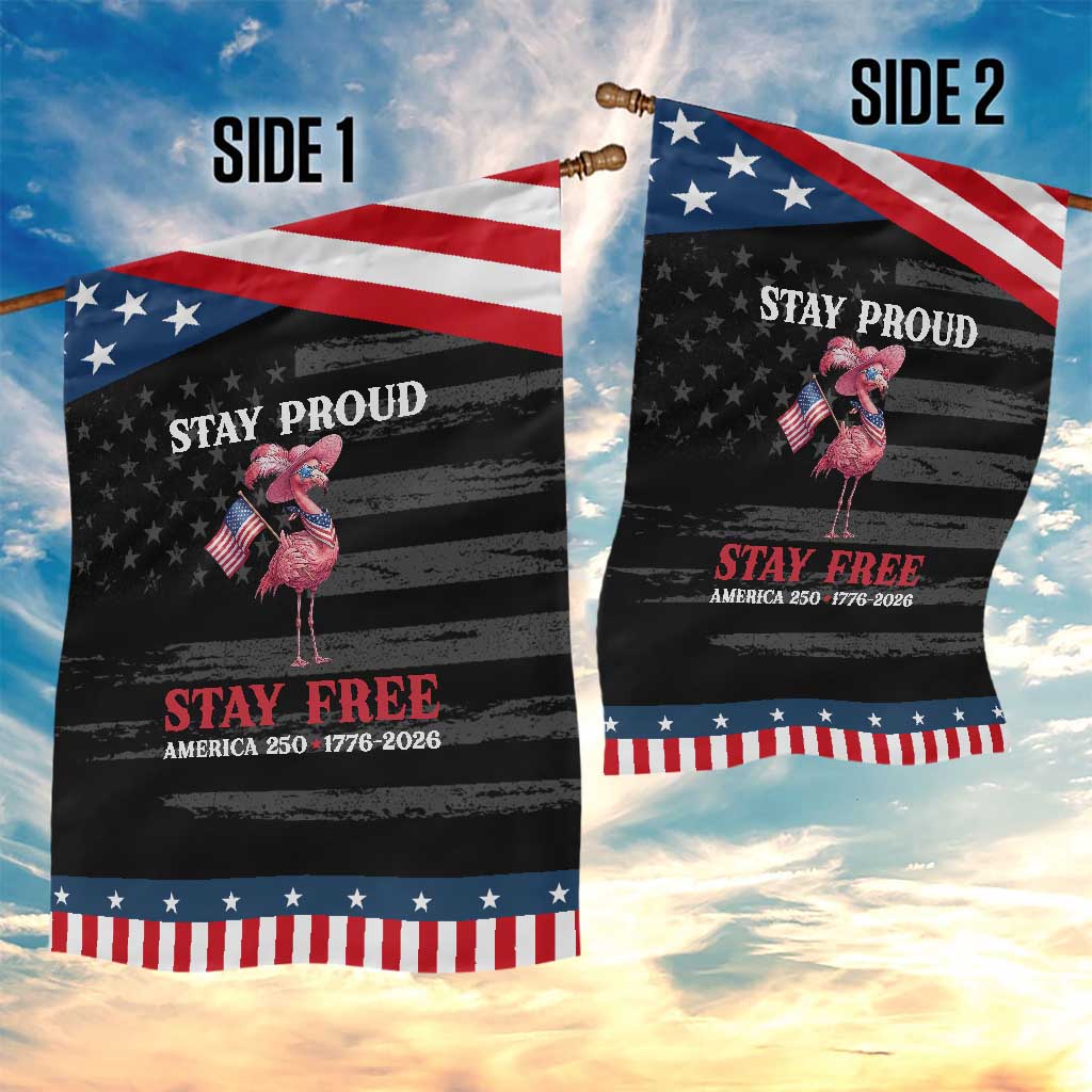 250 Years Anniversary Patriotic Garden Flag Flamingo 4Th Of July USA Independence Flamerica TS14 Print Your Wear