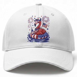 Flamingo 4Th Of July Patriotic USA American Flag Baseball Cap TS14 Print Your Wear