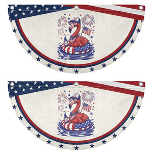 250 Years Anniversary Patriotic Fan Flag Flamingo 4Th Of July USA Independence Flamerica