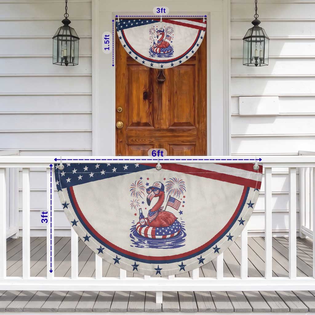 250 Years Anniversary Patriotic Fan Flag Flamingo 4Th Of July USA Independence Flamerica