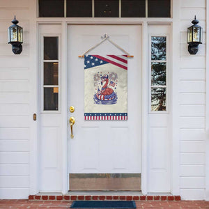 Flamingo 4Th Of July USA American Flag Patriotic Garden Flag