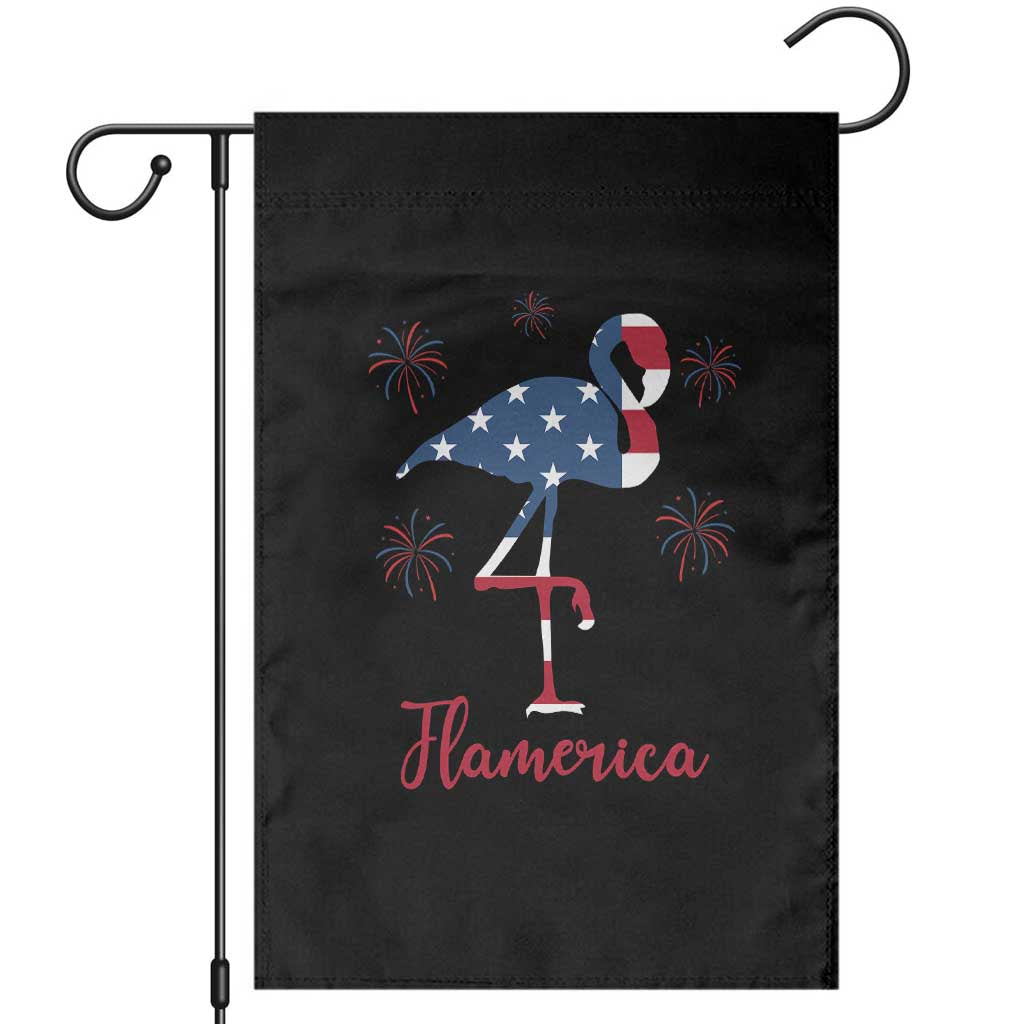 Flamingo 4Th Of July Patriotic USA Independence Flamerica Garden Flag