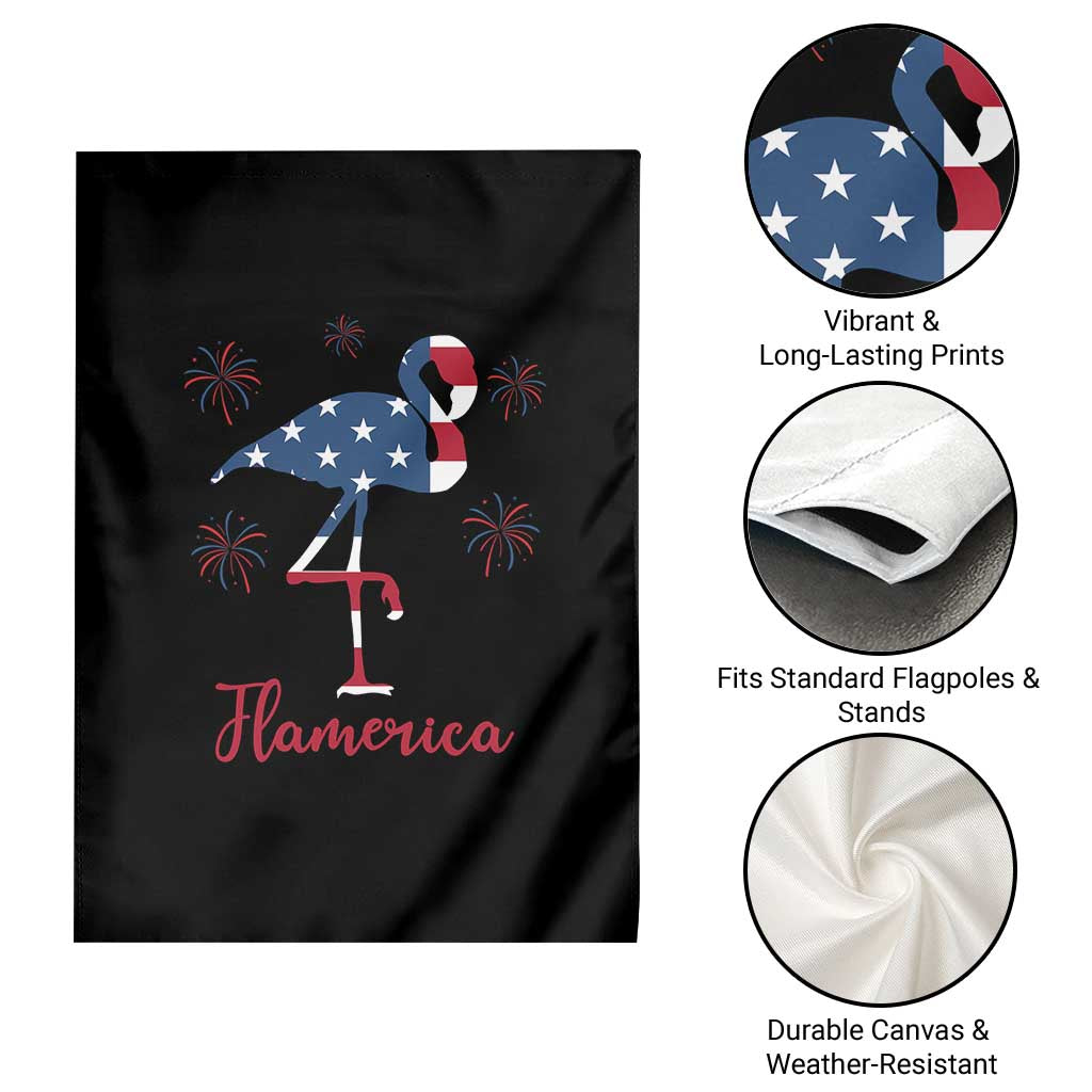 Flamingo 4Th Of July Patriotic USA Independence Flamerica Garden Flag