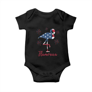 Flamingo 4Th Of July Patriotic USA Independence Flamerica Baby Onesie