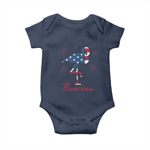 Flamingo 4Th Of July Patriotic USA Independence Flamerica Baby Onesie