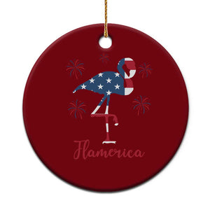 Flamingo 4Th Of July Patriotic USA Independence Flamerica Ceramic Ornament TS14 1pc Red Print Your Wear