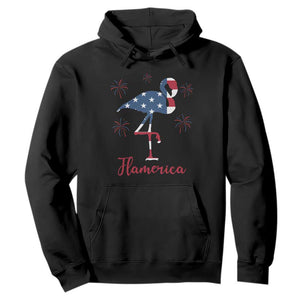 Flamingo 4Th Of July Patriotic USA Independence Flamerica Hoodie