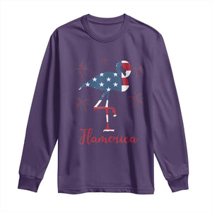 Flamingo 4Th Of July Patriotic USA Independence Flamerica Long Sleeve Shirt