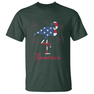 Flamingo 4Th Of July Patriotic USA Independence Flamerica T Shirt