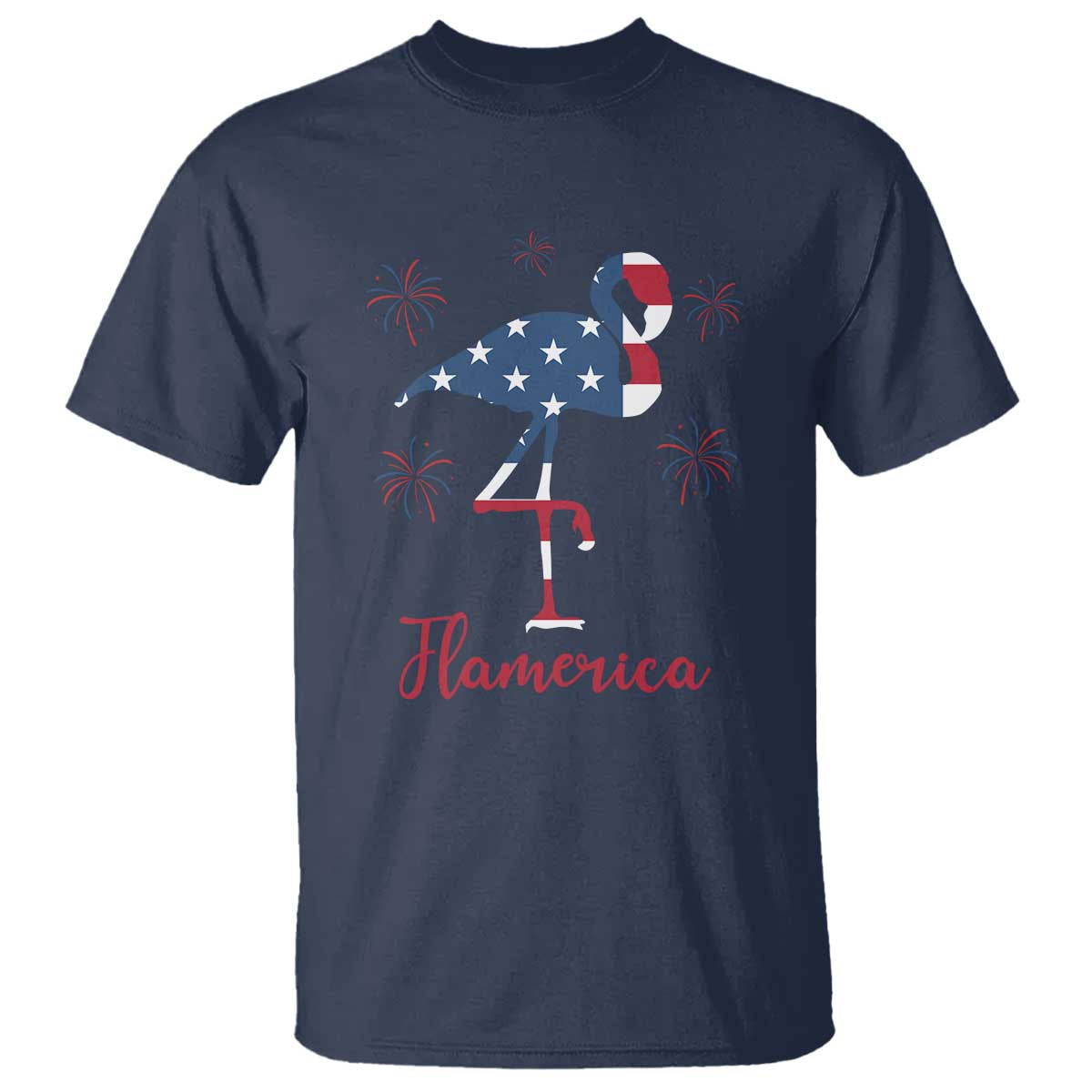 Flamingo 4Th Of July Patriotic USA Independence Flamerica T Shirt