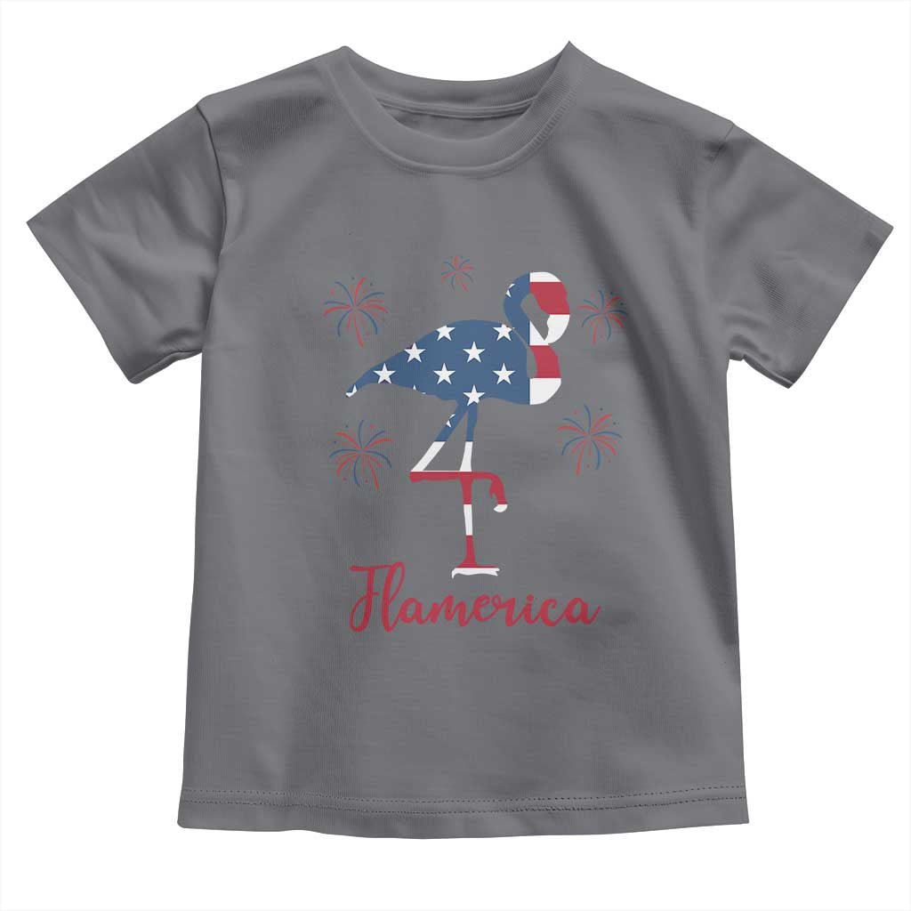 Flamingo 4Th Of July Patriotic USA Independence Flamerica Toddler T Shirt