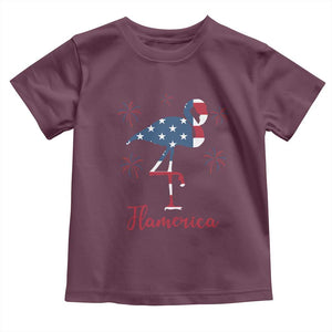 Flamingo 4Th Of July Patriotic USA Independence Flamerica Toddler T Shirt