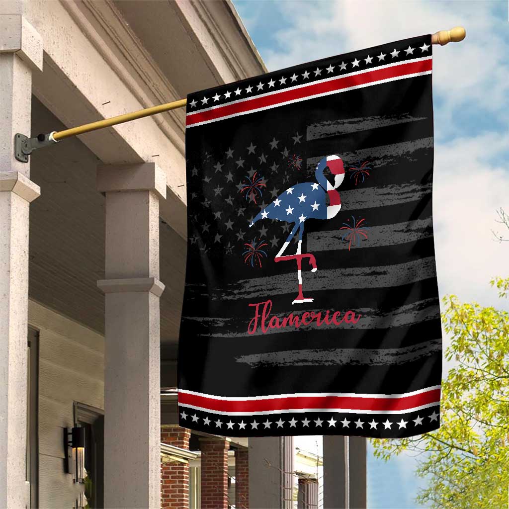 Flamingo 4Th Of July USA Independence Flamerica Patriotic Garden Flag