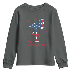 Flamingo 4Th Of July Patriotic USA Independence Flamerica Youth Sweatshirt