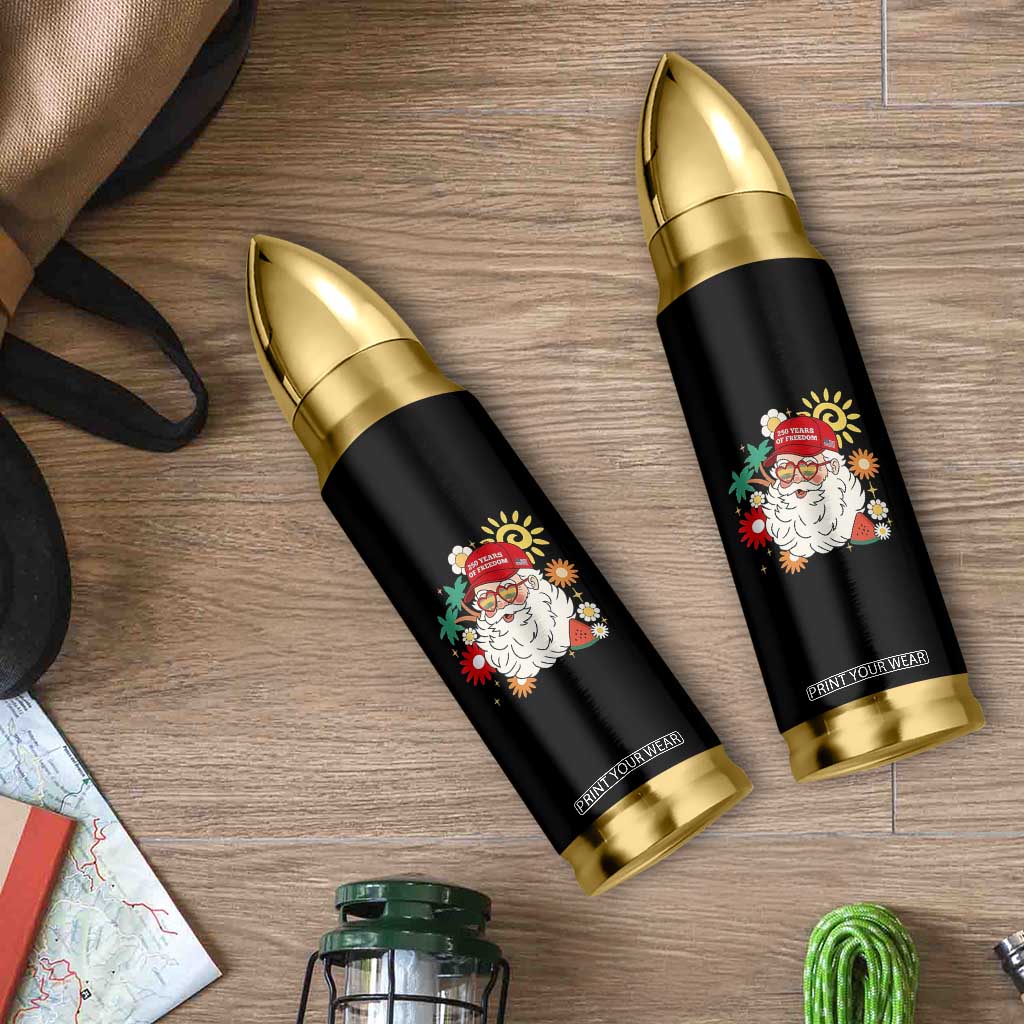 USA 250th Anniversary Santa Christmas In July Bullet Tumbler