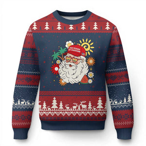 USA 250th Anniversary Santa Christmas In July Ugly Christmas Sweater