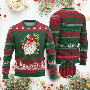 USA 250th Anniversary Santa Christmas In July Ugly Christmas Sweater