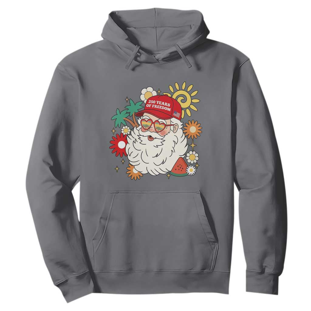 USA 250th Anniversary Santa Christmas In July Hoodie