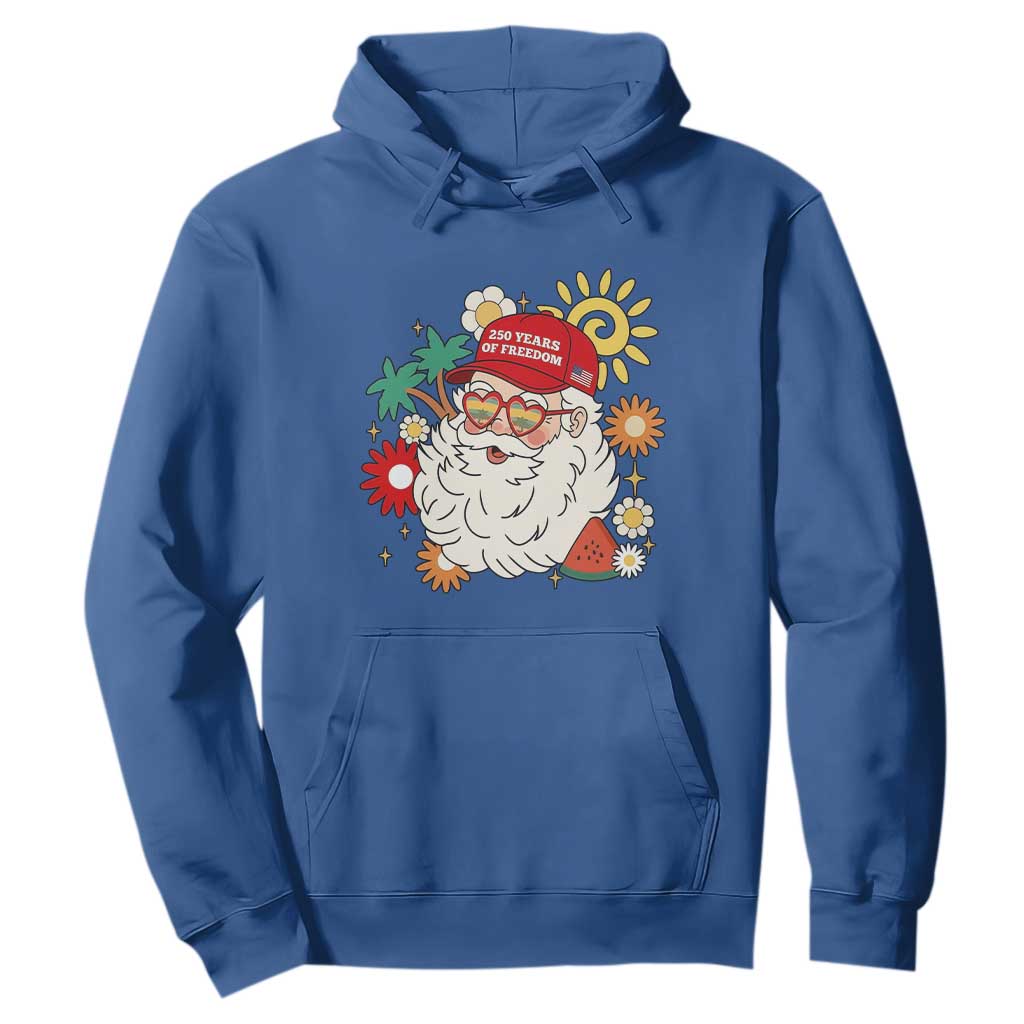 USA 250th Anniversary Santa Christmas In July Hoodie