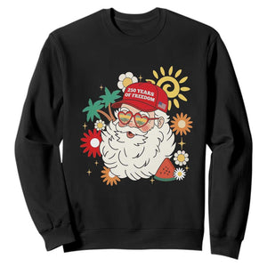 USA 250th Anniversary Santa Christmas In July Sweatshirt