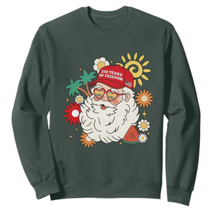 USA 250th Anniversary Santa Christmas In July Sweatshirt