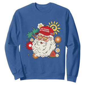 USA 250th Anniversary Santa Christmas In July Sweatshirt