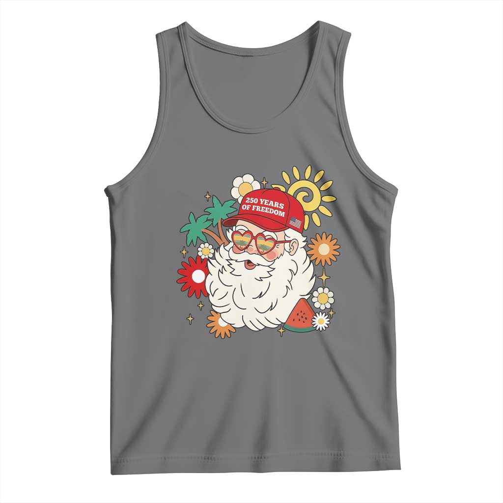 USA 250th Anniversary Santa Christmas In July Tank Top