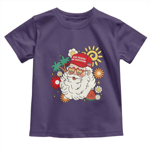 USA 250th Anniversary Santa Christmas In July Toddler T Shirt