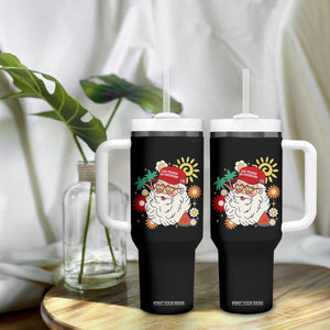 USA 250th Anniversary Santa Christmas In July Tumbler With Handle
